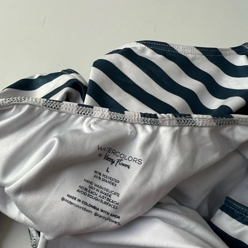 Kenny Flowers the Hamptons Navy Striped One Piece Swimsuit - Picture 6 of 6
